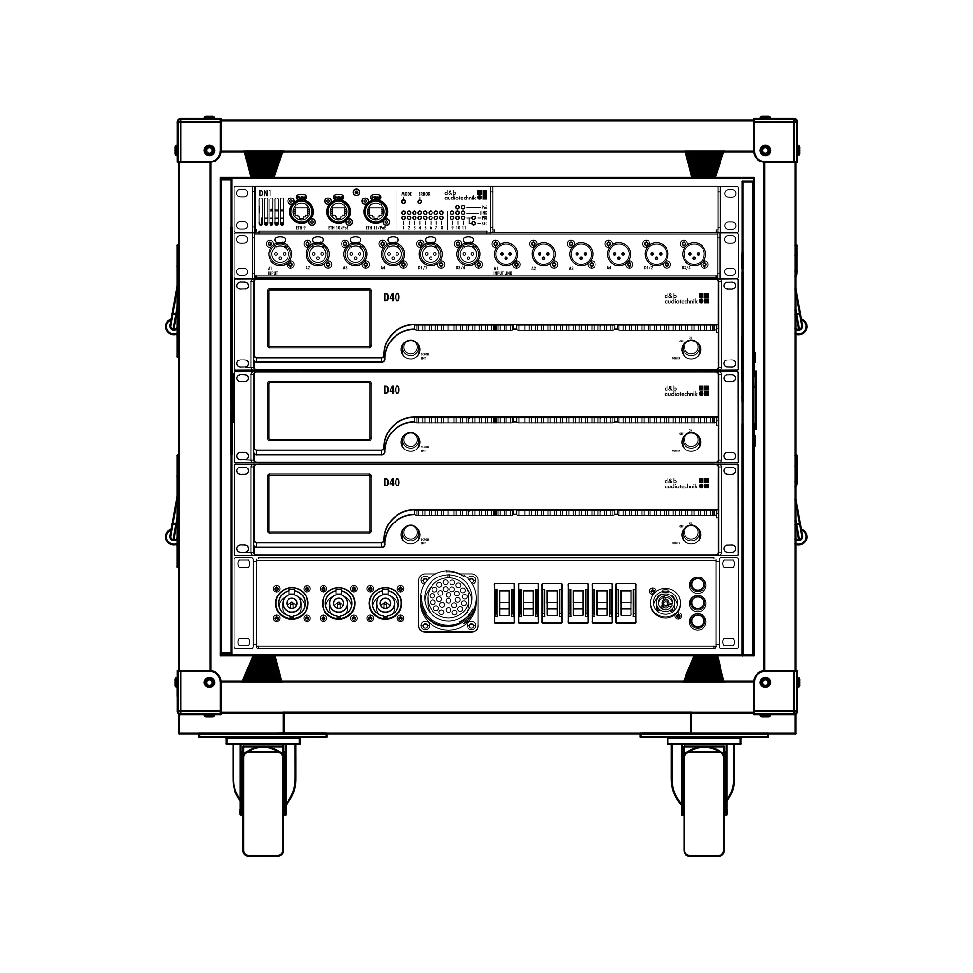 d&b audiotechnik – Amp D40 3er Rack